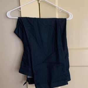Lane Bryant Capri pinstripe navy pants